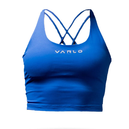Women's SOHO Cross Back Crop Tank (Neo Blue)
