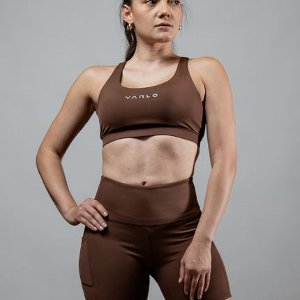 Women's SOHO Cross Back Sports Bra (City Mocha)