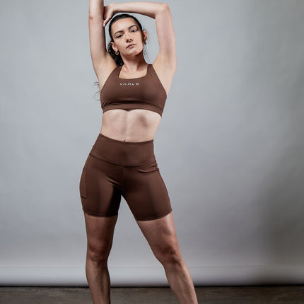 Women's SOHO Cross Back Sports Bra (City Mocha)