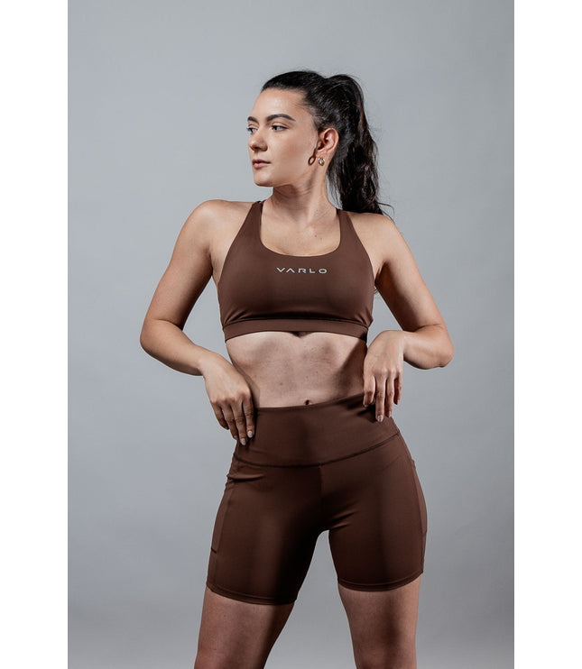 Women's SOHO Cross Back Sports Bra (City Mocha)
