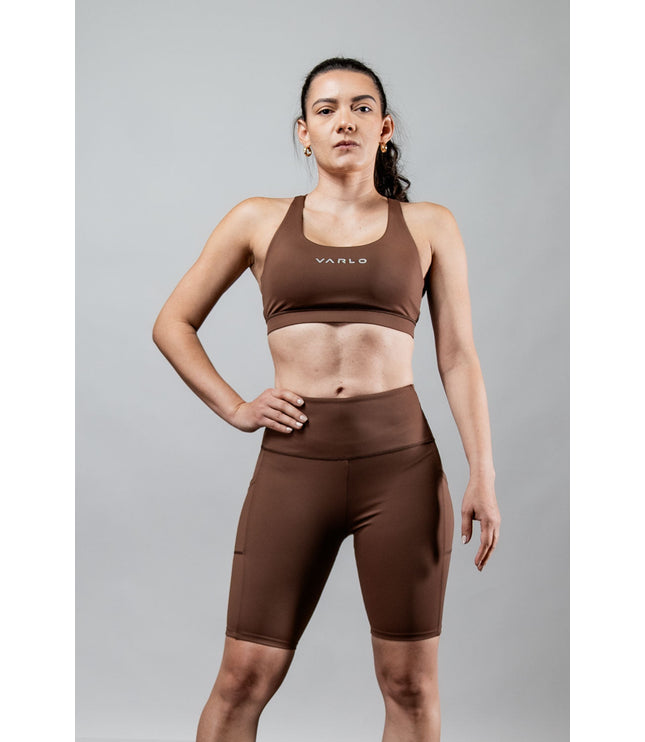 Women's SOHO Cross Back Sports Bra (City Mocha)