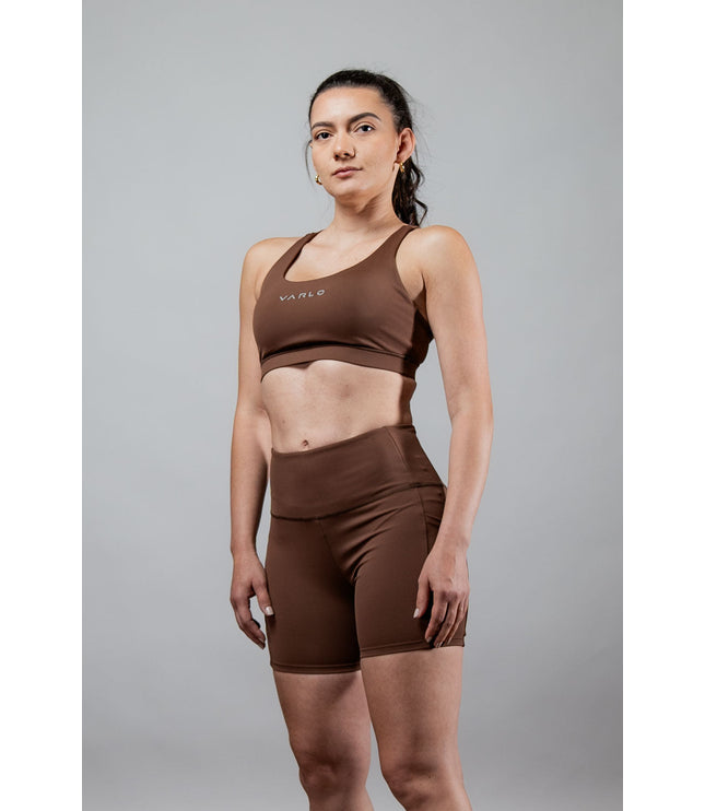 Women's SOHO Cross Back Sports Bra (City Mocha)