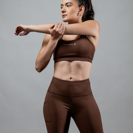 Women's SOHO Cross Back Sports Bra (City Mocha)