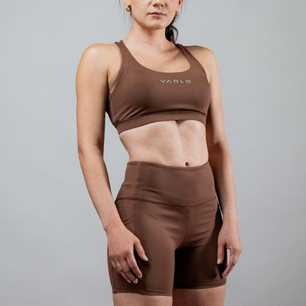 Women's SOHO Cross Back Sports Bra (City Mocha)