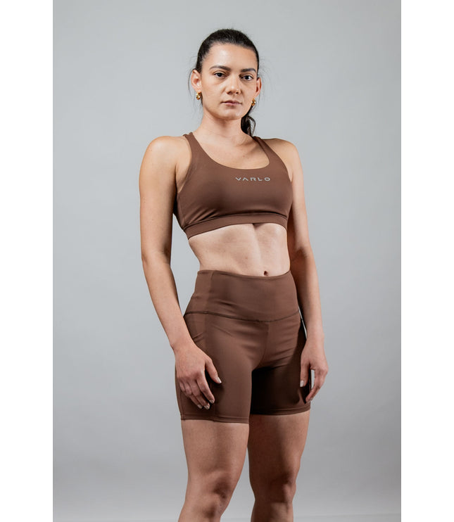 Women's SOHO Cross Back Sports Bra (City Mocha)