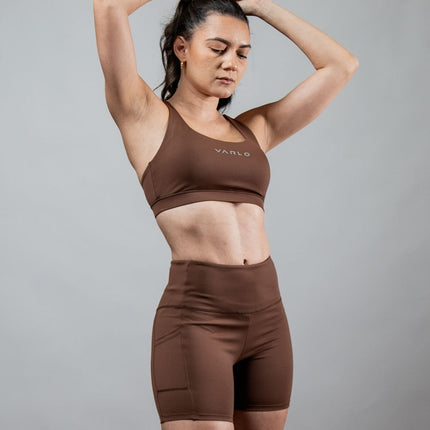 Women's SOHO Cross Back Sports Bra (City Mocha)