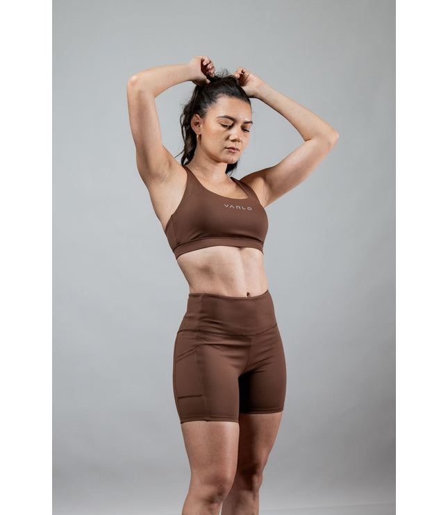 Women's SOHO Cross Back Sports Bra (City Mocha)