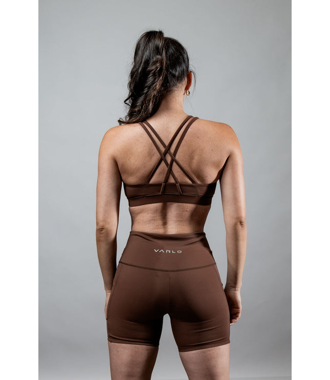 Women's SOHO Cross Back Sports Bra (City Mocha)
