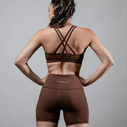 Women's SOHO Cross Back Sports Bra (City Mocha)