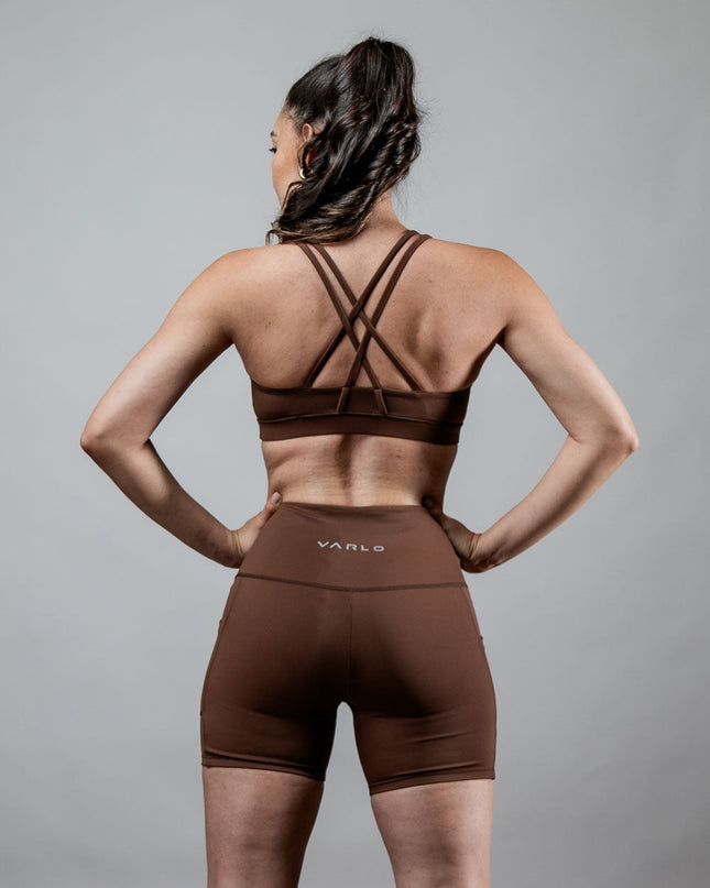 Women's SOHO Cross Back Sports Bra (City Mocha)