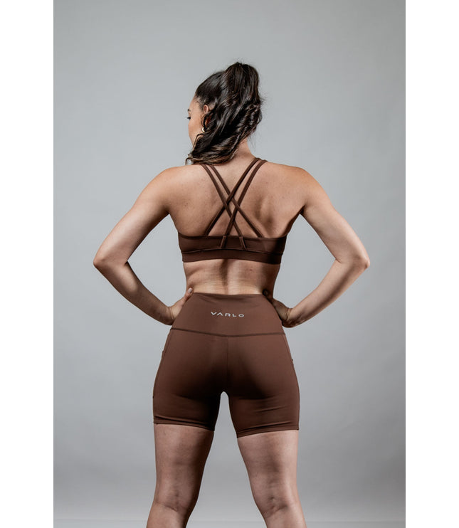 Women's SOHO Cross Back Sports Bra (City Mocha)