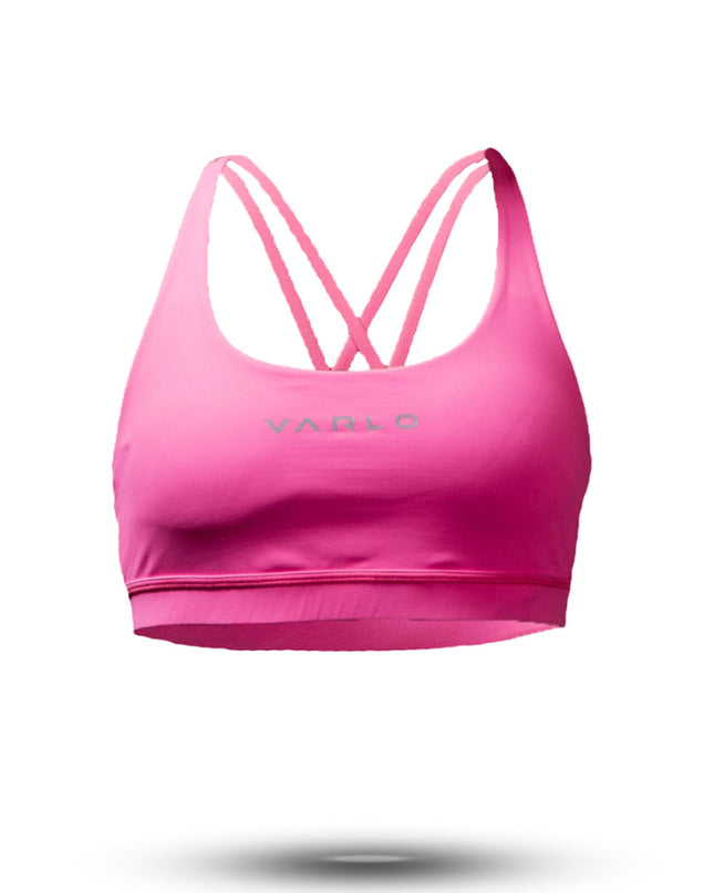 Women's SOHO Cross Back Sports Bra (Hot Shot Pink)