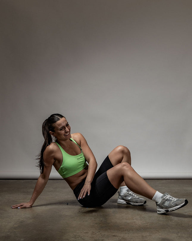 Women's SOHO Cross Back Sports Bra (Lime Lush)