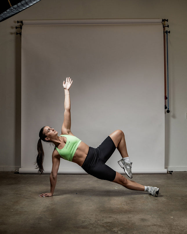 Women's SOHO Cross Back Sports Bra (Lime Lush)