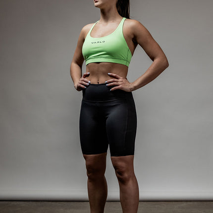 Women's SOHO Cross Back Sports Bra (Lime Lush)
