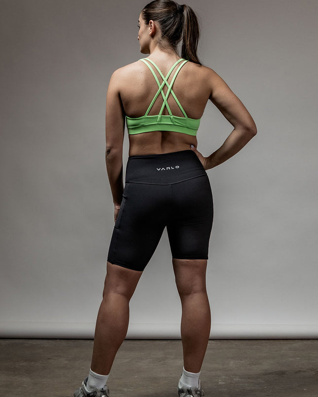 Women's SOHO Cross Back Sports Bra (Lime Lush)
