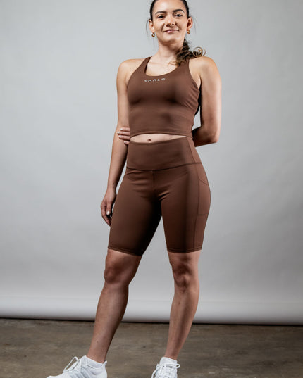 Women's SOHO Fitness Shorts 8" (City Mocha)