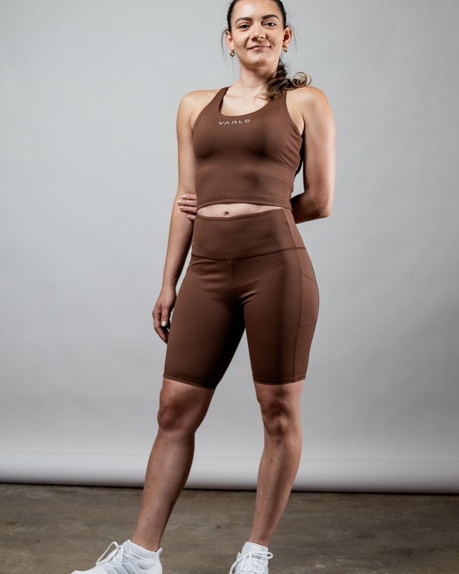 Women's SOHO Fitness Shorts 8" (City Mocha)