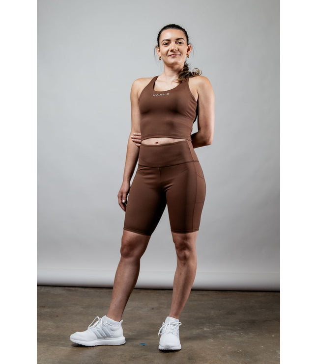 Women's SOHO Fitness Shorts 8" (City Mocha)