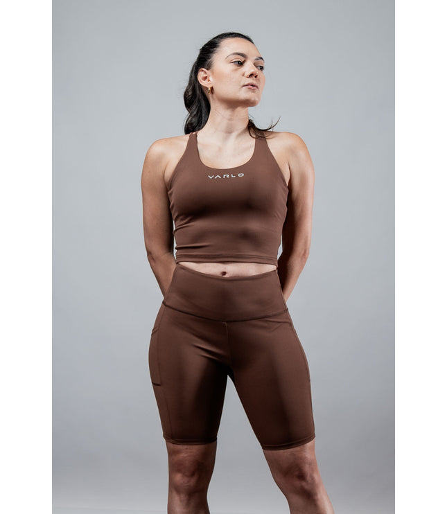 Women's SOHO Fitness Shorts 8" (City Mocha)