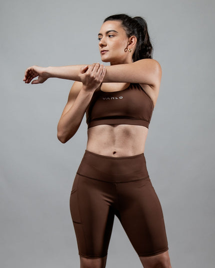 Women's SOHO Fitness Shorts 8" (City Mocha)