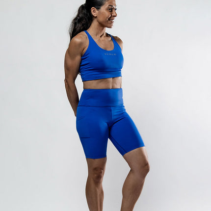 Women's SOHO Fitness Shorts 8" (Neo Blue)