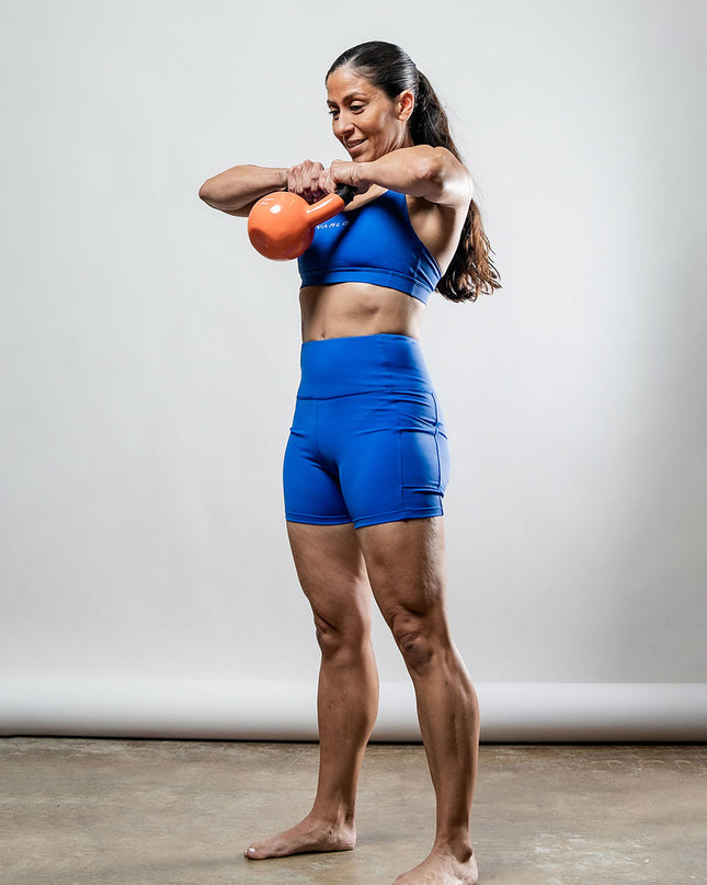 Women's SOHO Cross Back Sports Bra (Neo Blue)