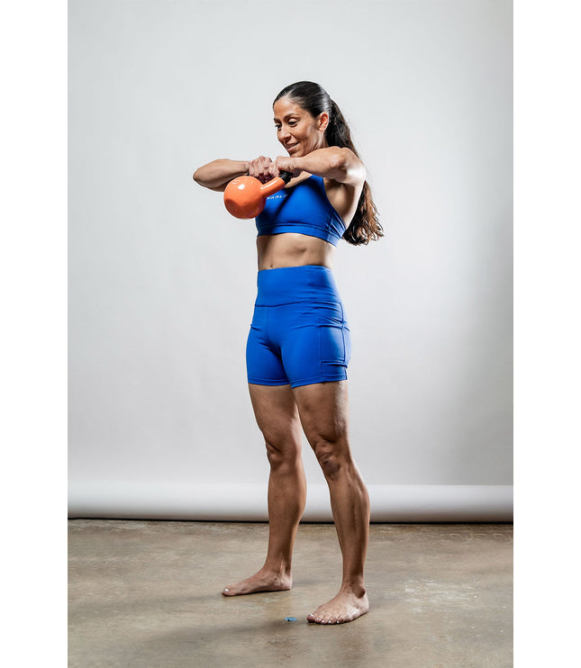 Women's SOHO Cross Back Sports Bra (Neo Blue)