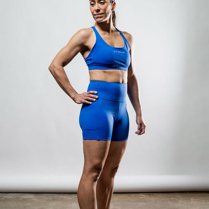 Women's SOHO Cross Back Sports Bra (Neo Blue)