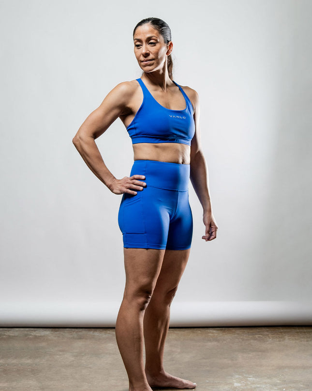 Women's SOHO Cross Back Sports Bra (Neo Blue)