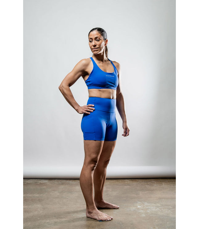 Women's SOHO Cross Back Sports Bra (Neo Blue)