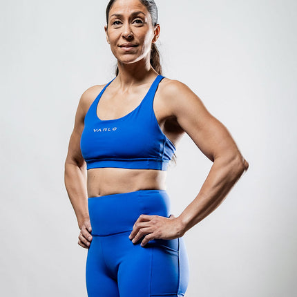 Women's SOHO Cross Back Sports Bra (Neo Blue)