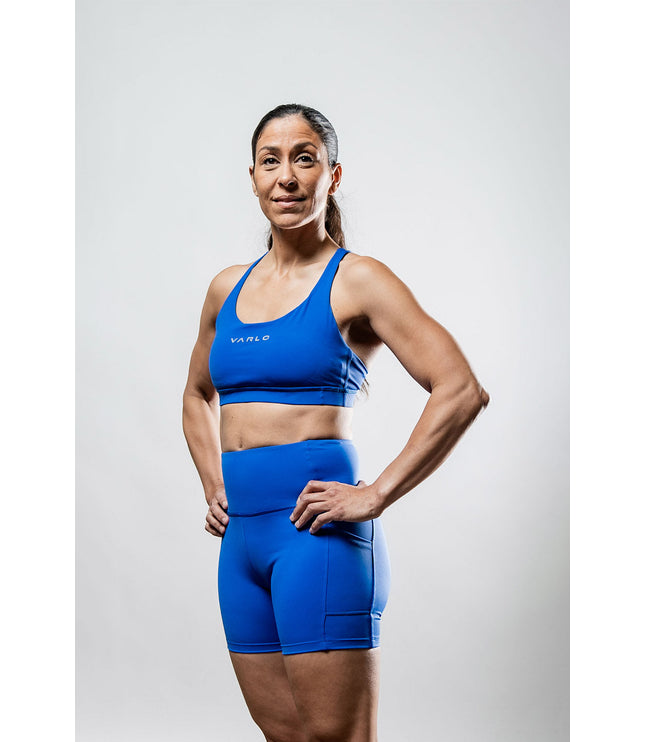 Women's SOHO Cross Back Sports Bra (Neo Blue)