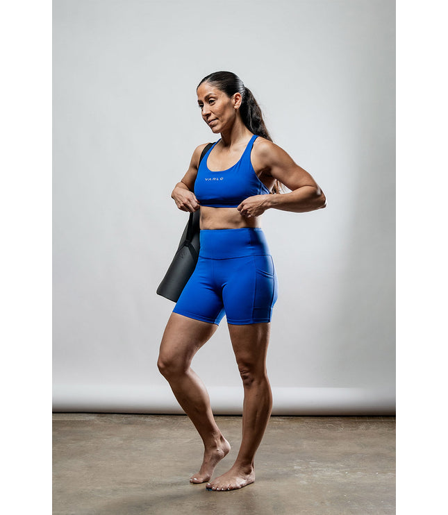 Women's SOHO Cross Back Sports Bra (Neo Blue)