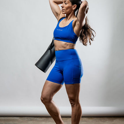 Women's SOHO Cross Back Sports Bra (Neo Blue)