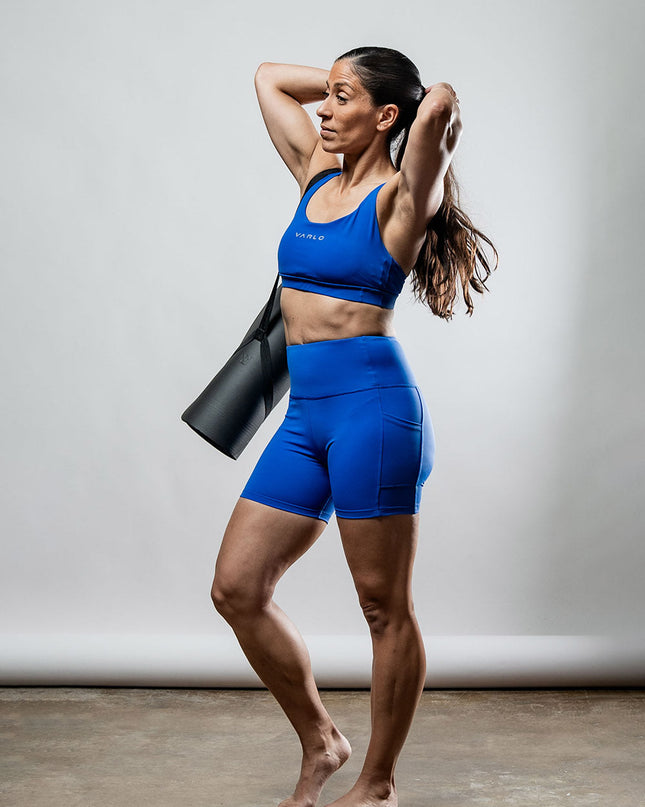 Women's SOHO Cross Back Sports Bra (Neo Blue)