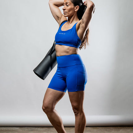 Women's SOHO Cross Back Sports Bra (Neo Blue)