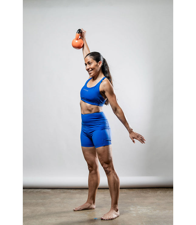 Women's SOHO Cross Back Sports Bra (Neo Blue)