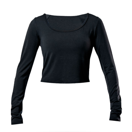 Women's Terra Recovery Arc Long Sleeve Crop (Black)