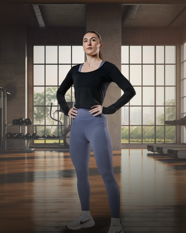 Women's Terra Recovery Arc Long Sleeve Crop (Black)