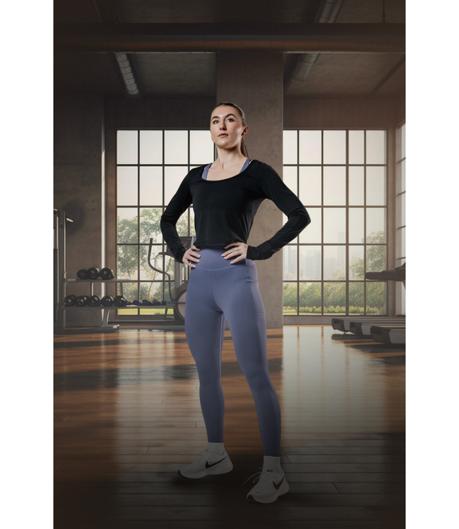 Women's Terra Recovery Arc Long Sleeve Crop (Black)