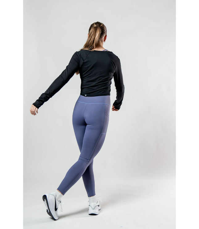 Women's Terra Recovery Arc Long Sleeve Crop (Black)