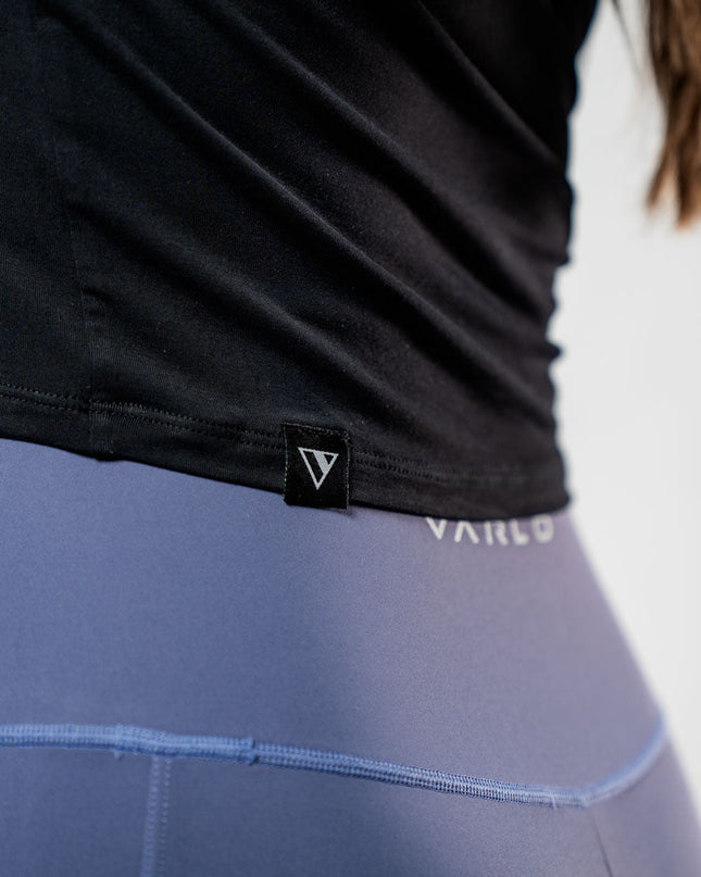 Women's Terra Recovery Arc Long Sleeve Crop (Black)