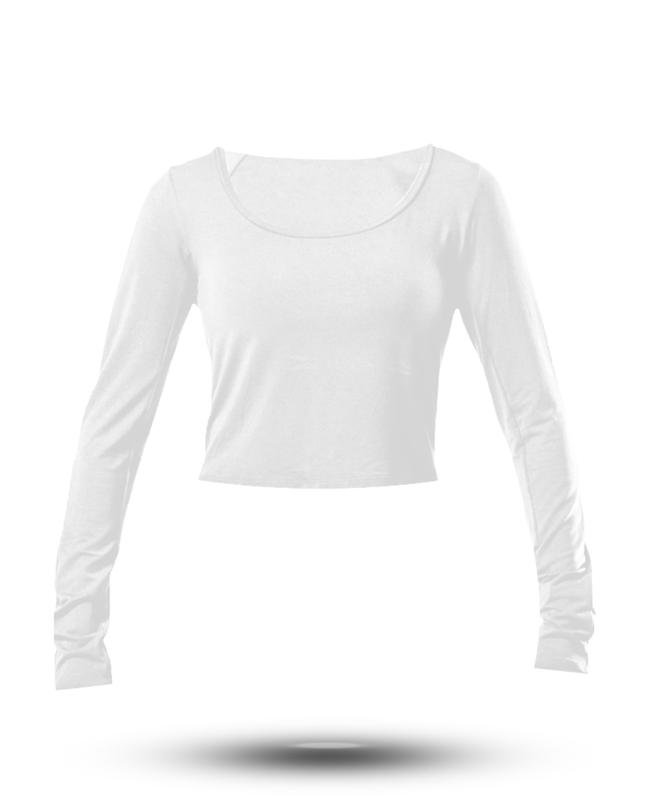 Women's Terra Recovery Arc Long Sleeve Crop (White)