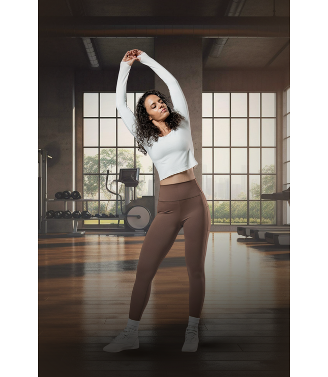Women's Terra Recovery Arc Long Sleeve Crop (White)