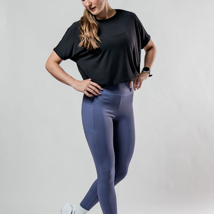 Women's Terra Recovery Drift Crop (Black)