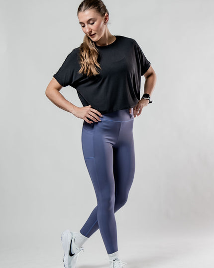 Women's Terra Recovery Drift Crop (Black)