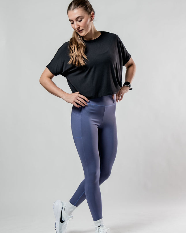 Women's Terra Recovery Drift Crop (Black)