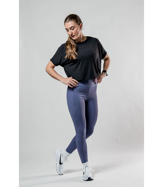 Women's Terra Recovery Drift Crop (Black)