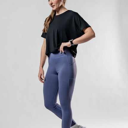 Women's Terra Recovery Drift Crop (Black)